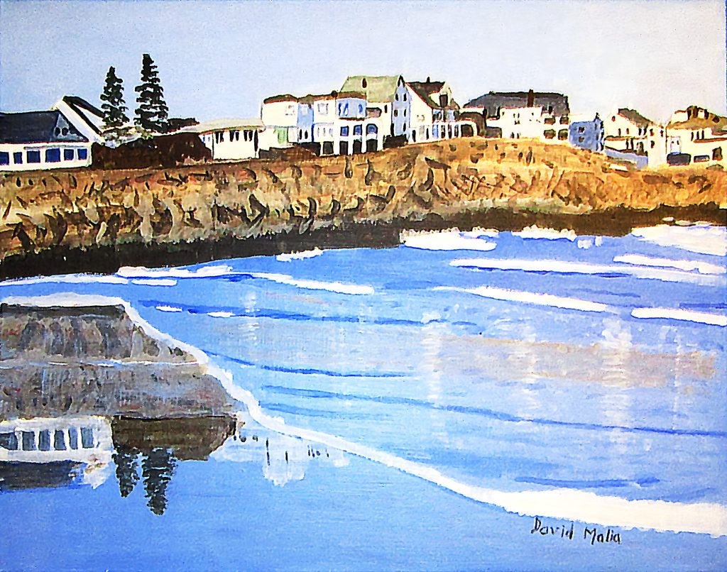 Painting of York Beach Maine